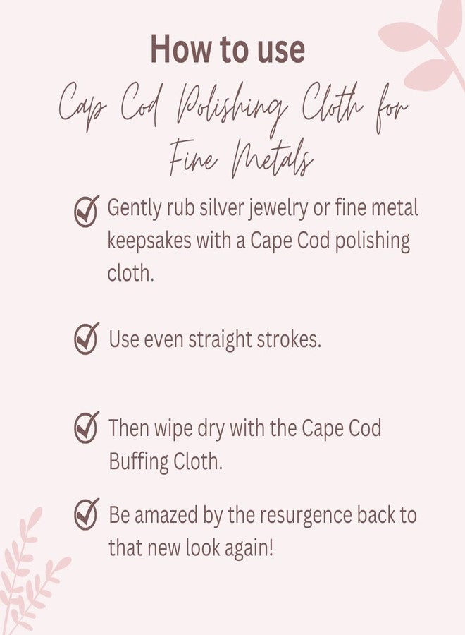 Cape Cod Polishing Cloth + Buffing Cloth Bundle For Fine Metals | Jewelry Cleaner and Tarnish Remover | Silver Polishing to a Brilliant Shine - Image 4